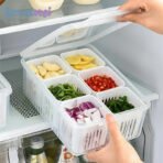 6 Grid Refrigerator Storage Box - Image 4