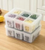 6 Grid Refrigerator Storage Box - Image 5